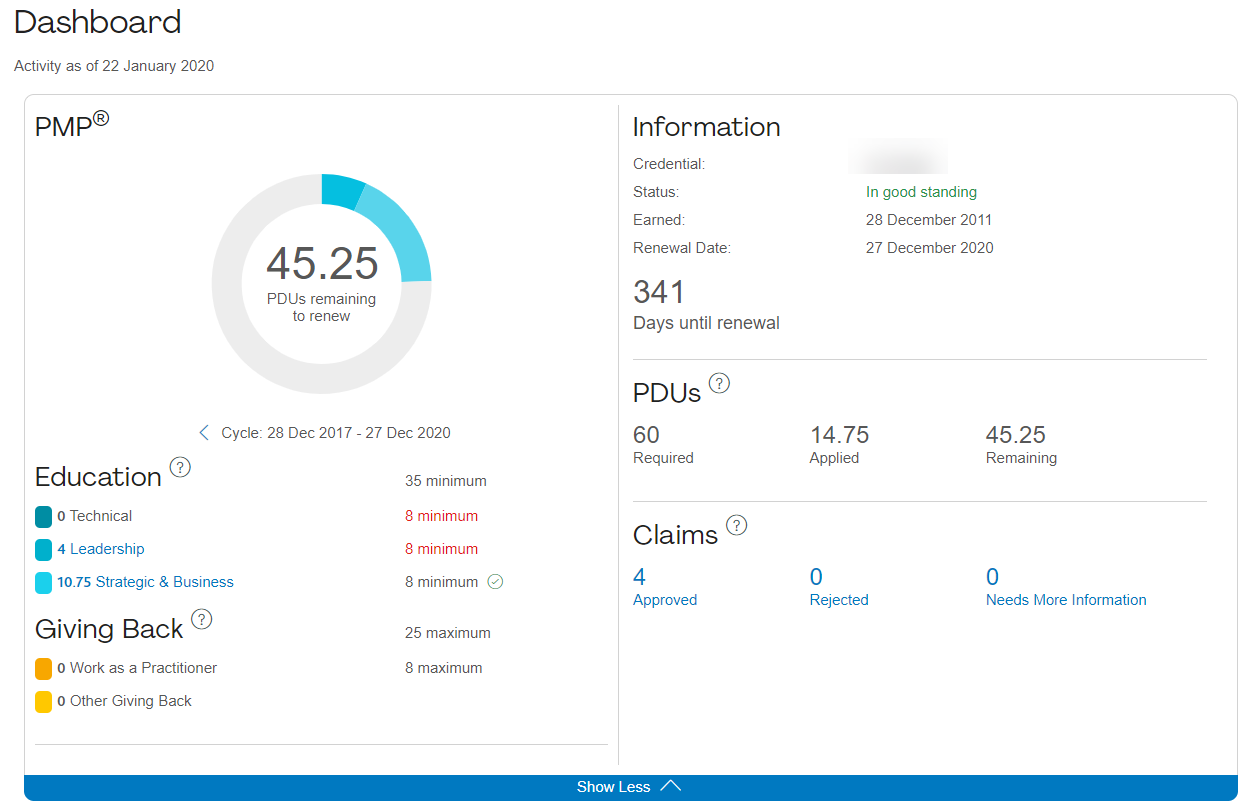 Reporting PDUs to PMI PDUnow