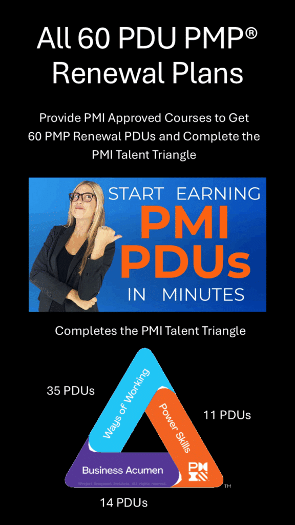 All 60 PDU Plans Complete the PMI Talent Triangle